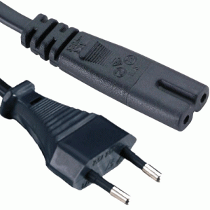 Câble d'alimentation secteur sans terre 2P 1.8m - KO1054