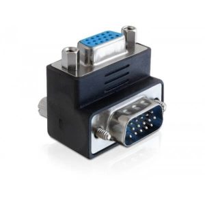 Adaptateur VGA coudé 270° DB15M / DB15F - 65247