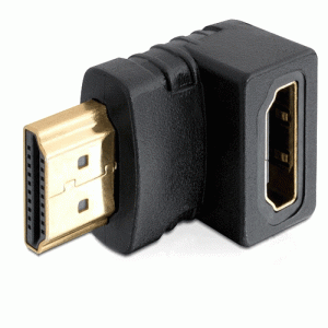 Adaptateur HDMI Mâle / Femelle coudé bas - 65071