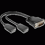 Adaptateur DMS-59 mâle vers 2x DP femelle 25cm - 65354