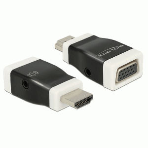 Adaptateur monobloc HDMI A Mâle - VGA Femelle - 65586