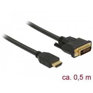 Câble bi-directionnel HDMI vers DVI 24+1 0.5m - 85651