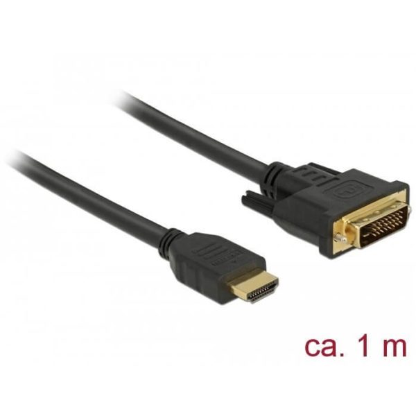Câble bi-directionnel HDMI vers DVI 24+1 1m - 85652