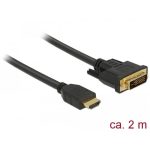 Câble bi-directionnel HDMI vers DVI 24+1 2m - 85654