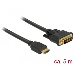 Câble bi-directionnel HDMI vers DVI 24+1 5m - 85656