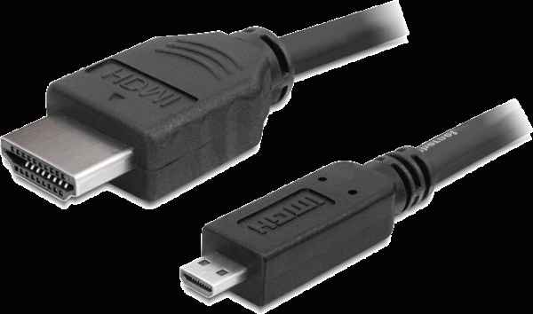 Câble vidéo Micro HDMI / HDMI High Speed 1.5m - KO1290150