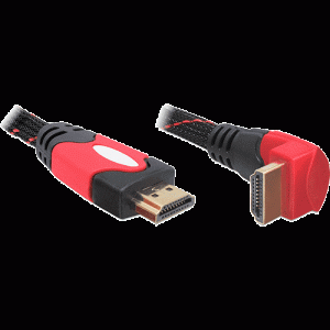 Câble vidéo HDMI High speed coudé bas 1,8m - 82686