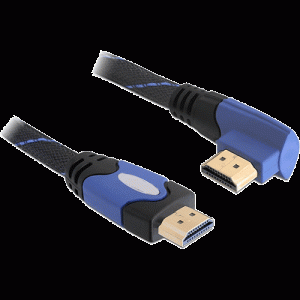 Câble vidéo HDMI High speed coudé droit 1,8m - 82956