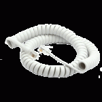 Câble RJ9 spirale blanc extensible 3m - KO1351SW