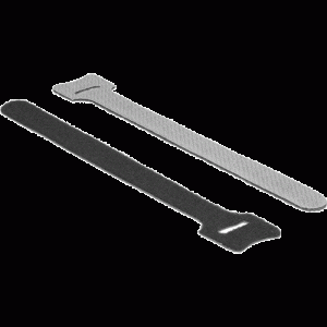 Sachet de 10 attaches velcro 12x150mm noir - 18686