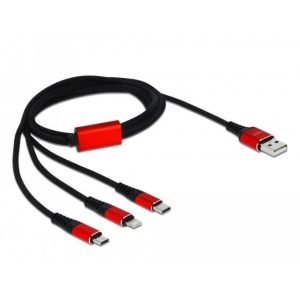 Câble charge USB A Lightning /Micro USB /USB C 1m - 85892