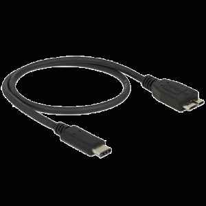 Câble USB SuperSpeed 3.1 Type C > micro B M 0,5m - 83676