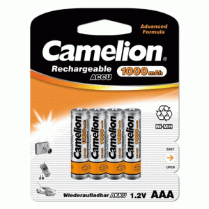 Pack 4 accus LR03 NiMH 1000mAh - NH-AAA1000BP4