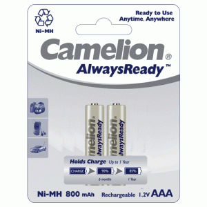 Pack 2 accus LR03 Ready To Use NiMH 800mAh - NH-AAA800ARBP2