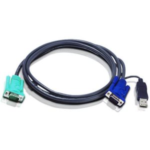 Câble KVM 2L-5202U - USB/VGA vers SPHD 1.2m - 2L-5201U