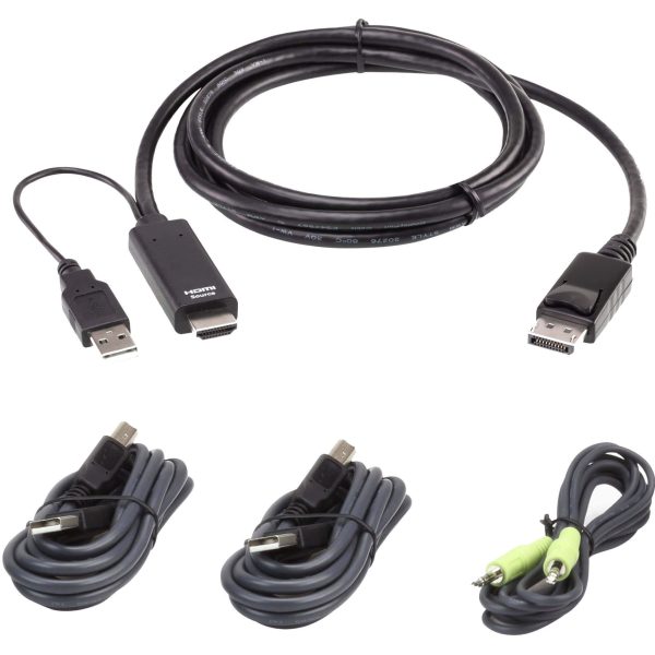 Kit True 4K HDMI -> DP 2x USB and 1x audio - 2L-7D02UHDPX4