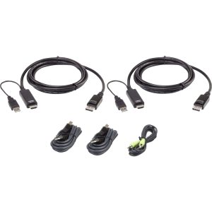 Kit True Dual 4K HDMI -> DP 2x USB and 1x audio - 2L-7D02UHDPX5