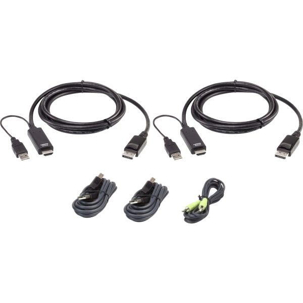 Kit True Dual 4K HDMI -> DP 2x USB and 1x audio - 2L-7D02UHDPX5