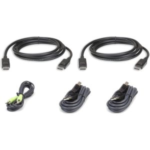 USB DisplayPort Dual Display Secure KVM 3M - 2L-7D03UDPX5