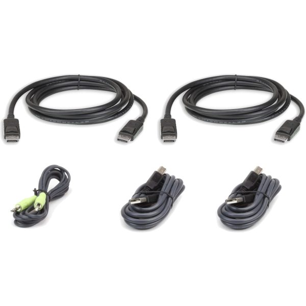 USB DisplayPort Dual Display Secure KVM 3M - 2L-7D03UDPX5