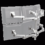 Support de bureau pour 6 écrans LA 518-1 Etau - LA 518-1