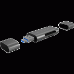 Mini Lecteur de cartes USB (3 con.) SD microSD - IB-CR200-C