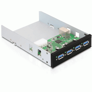 Hub USB 3.0 4 ports interne format 3"1/2 noir - KO3174U3B