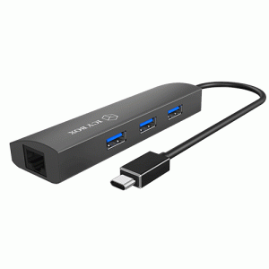 Adapteur ethernet Giga USB 3.0 Type C +Hub 3 ports - IB-HUB1406-C