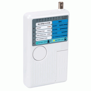 Testeur réseaux RJ10/11/12/45 & BNC / USB -