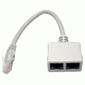 Adaptateur RJ45 Mâle / 2 RJ45 Femelle 4&5 éclatés - EO3507-245