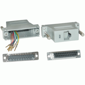 Adaptateur modulaire RJ45 / DB25 Mâle - 65433