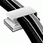 Sachet 10 attaches câbl. auto-adhésives 2.5x10.5mm -