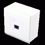 Prise complète 1 RJ45 U/UTP Cat 6 format Legrand - EO4966C6