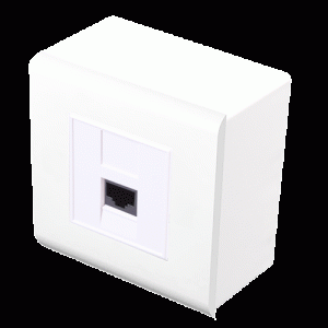 Prise complète 1 RJ45 U/UTP Cat 6 format Legrand - EO4966C6