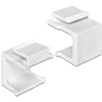 4 bouchons pour panneau de brassage 1 port blanc - 86314