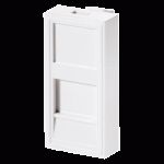 Plastron 1 RJ45 22.5x45 blanc - EO4984