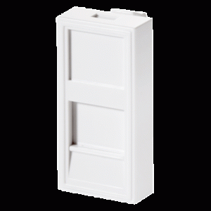 Plastron 1 RJ45 22.5x45 blanc - EO4984