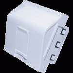 Plastron 45x45 incliné à 45ø pour embase réseau - EO4988