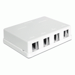 Boite monobloc pour embase réseau 4 sorties - 86208