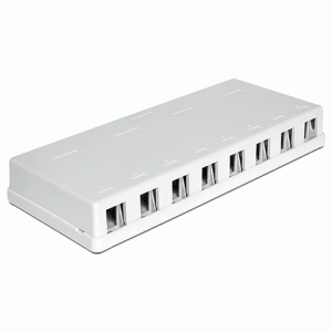 Boite monobloc pour embase réseau 8 sorties - 86209