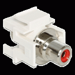 Embase Keystone RCA femelle > RCA femelle rouge - 86305