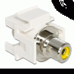 Embase Keystone RCA femelle > RCA femelle jaune - 86306