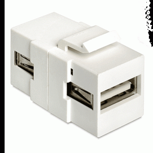 Embase Keystone USB2.0 A femelle >USB2.0 A femelle - 86317