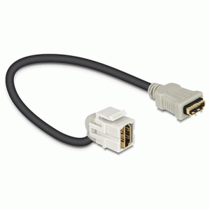 Embase Keystone HDMI F/F 110° avec câble 20cm - 86326