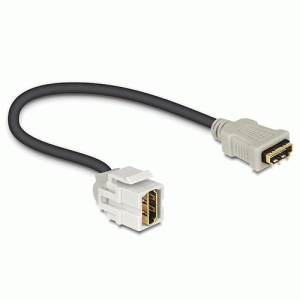 Embase Keystone HDMI F/F 250° avec câble 20cm - 86328