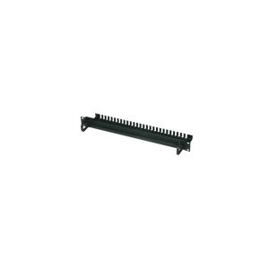 Passe fil balais 19" 1U noir - DP-BP-03