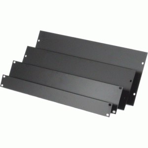 Plaque d'obturation 19' hauteur 3U noire - EO5016N