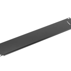 Plaque d'obturation 19' hauteur 2U noire - AK-1402-B