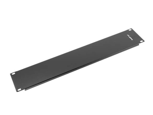 Plaque d'obturation 19' hauteur 2U noire - AK-1402-B