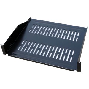 Plateau porte modem 19" 2U 400mm noir - EO5018N-400